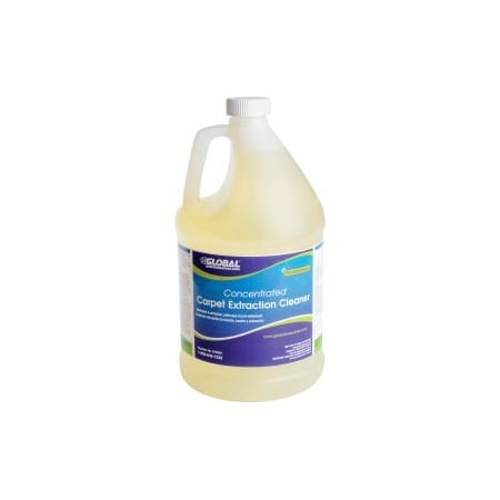 Global Equipment Carpet Extraction Cleaner Concentrate - Case Of Four 1 Gallon Bottles N90360-900104